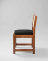 Classic Rattan Sheesham Solid Wood and Fabric Dining Chair