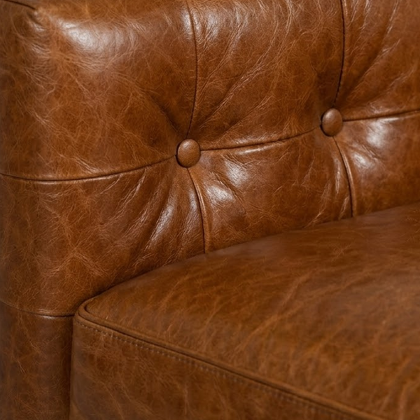 Imperatriz Solid Wood Leather Sectional Sofa