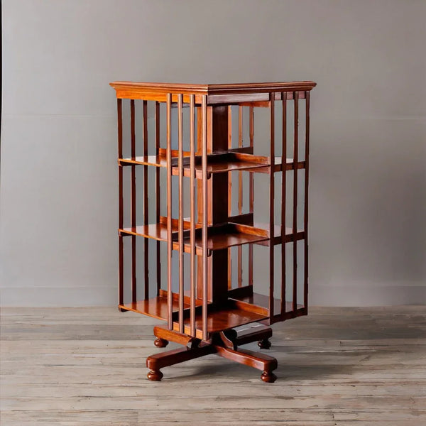Incheon Teakwood Revolving Bookshelf