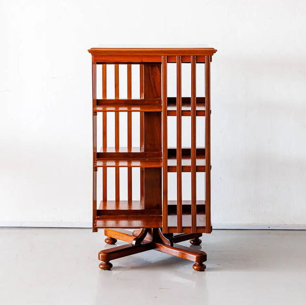 Incheon Teakwood Revolving Bookshelf