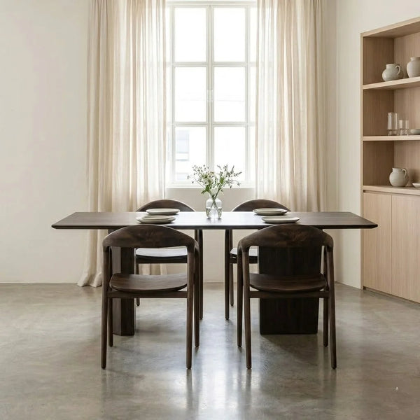 Iquique Solid Wood Rectangular Dining Table Set - All Sizes