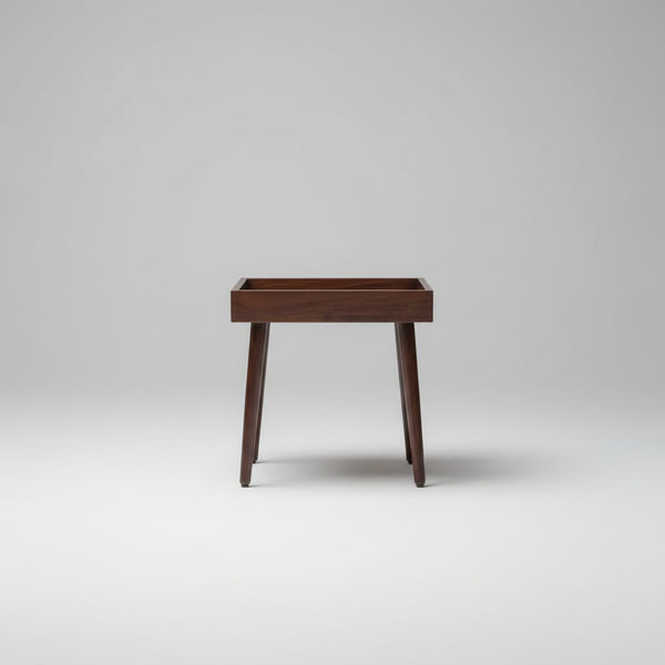 Irvine Sheesham Wood End Table - Brown Finish