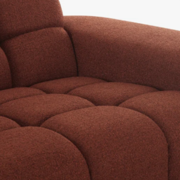 Itacoatiara Solid Wood Linen Sectional Sofa