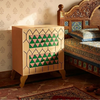 Jaipur Style Wooden Hand Painted Cabinet for Bedside
