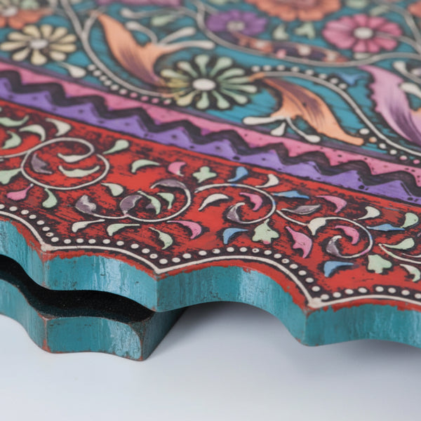 Jaipuri Handpanited and Handcarved Mirror Frame
