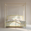 Jaipuri Hand Painted Solid Wood Poster Bed