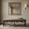 Joensuu Solid Wood Upholstered Bench