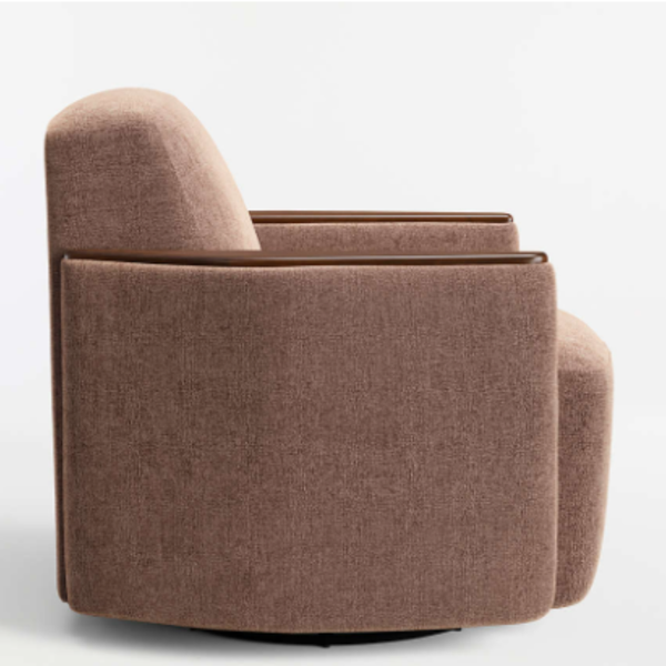 Joliet Solid Wood Swivel Accent Chair