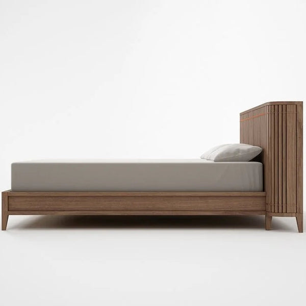 Juniper Fluted Bed With Headboard Storage- All Sizes
