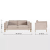 Kanso Solid Wood 2 Seater Sofa
