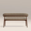 Kavala Upholstered Solid Wood Bench