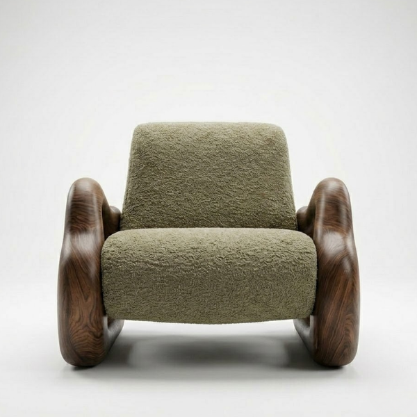 Kerch Solid Wood Accent Chair