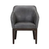 Kingaroy Solid Wood Leather Arm Chair