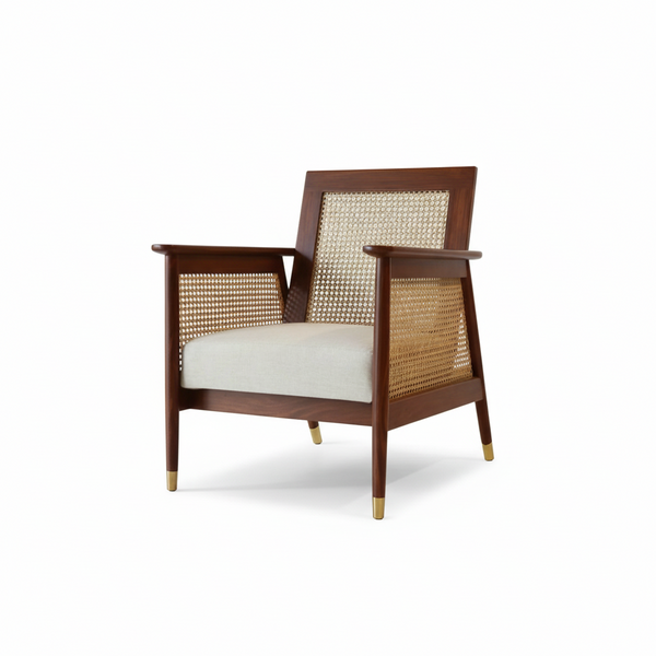 Kingston Rattan Teak Wood Accent Chair