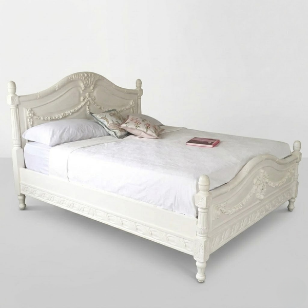 Knysna Luxury French Style Solid Wood Bed -All Sizes