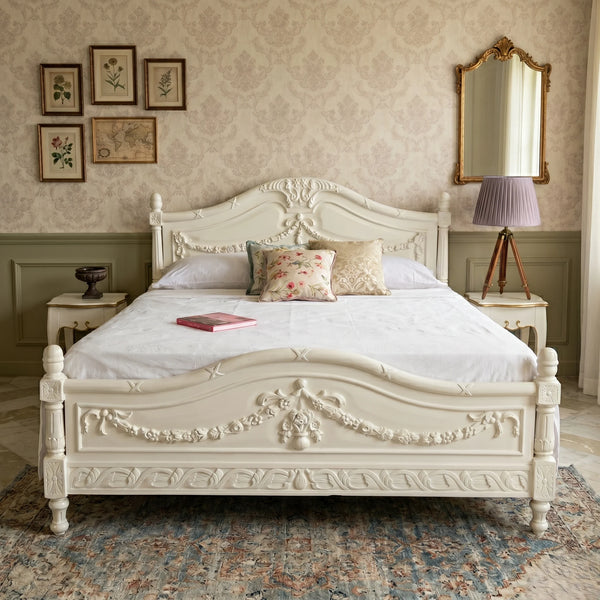 Knysna Luxury French Style Solid Wood Bed -All Sizes 
