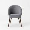 Kroonstad Solid sheesham Wood and Fabric Lounge Chair