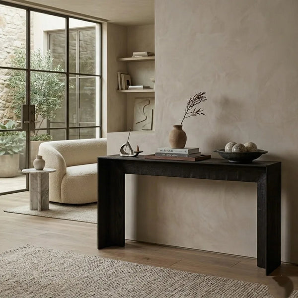 Kumasi Oak Wood Console Table