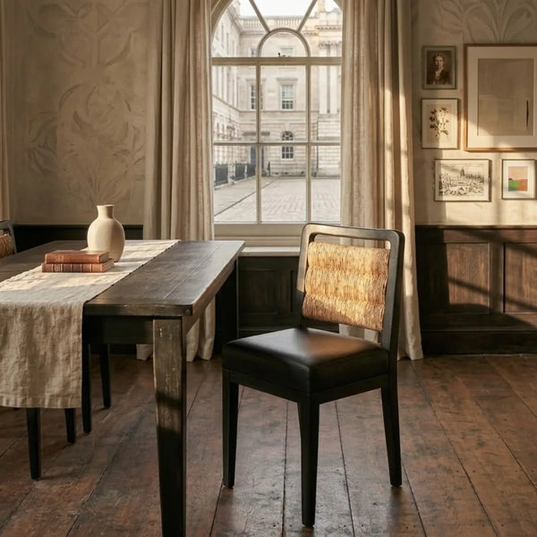Kyoto Zen Leather Dining Chair 