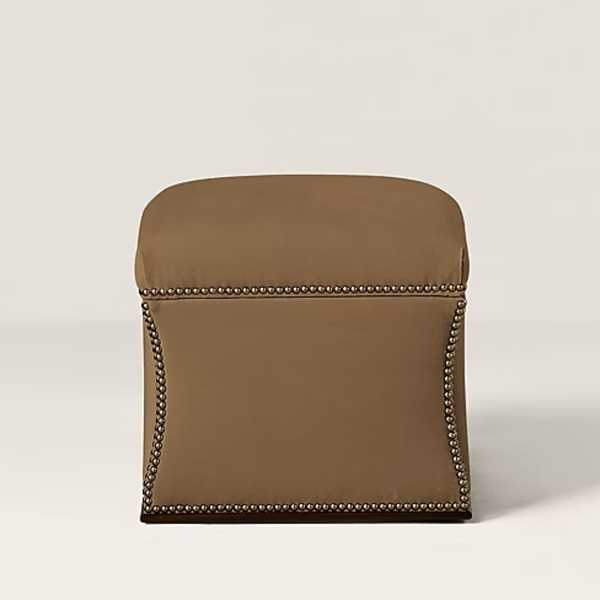 Larissa Solid Wood Fabric Ottoman With Storage
