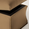 Larissa Solid Wood Fabric Ottoman With Storage