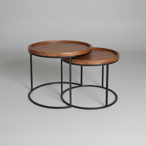 Layton Sheesham Wood Nested Side Table