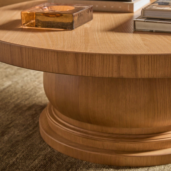 Leeton Round Solid Wood Coffee Table