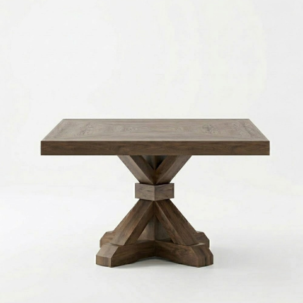 Leiden Solid Wood Square Dining Table