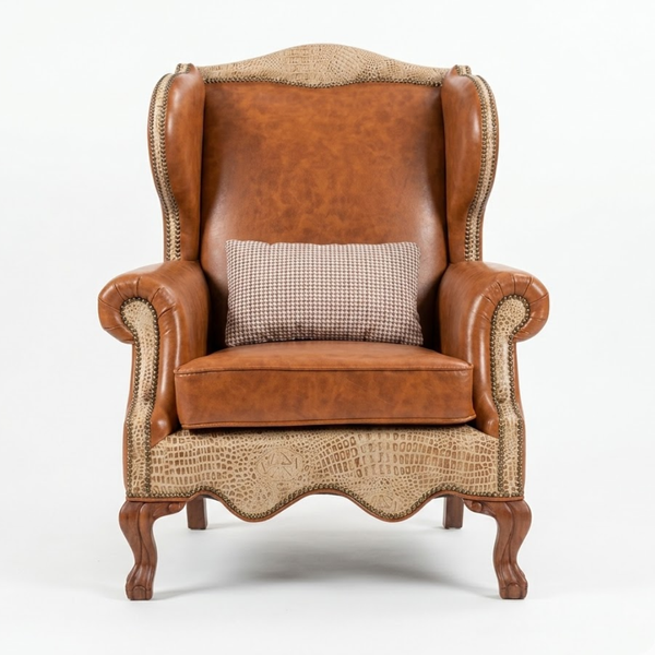 Lelydorp Solid Wood Leather 1 Seater Sofa 