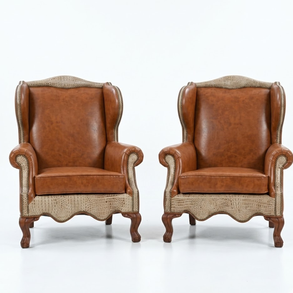 Lelydorp Solid Wood Leather 1 Seater Sofa