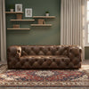 Lidah Chesterfield 3 Seater Leather Sofa