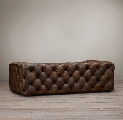 Lidah Chesterfield 3 Seater Leather Sofa