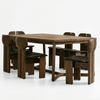 Lille Solid Wood Dining Table Set - 4 Seater, 6 Seater, 8 Seater - All Sizes