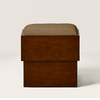 Limoges Modern Leather Foot Stool