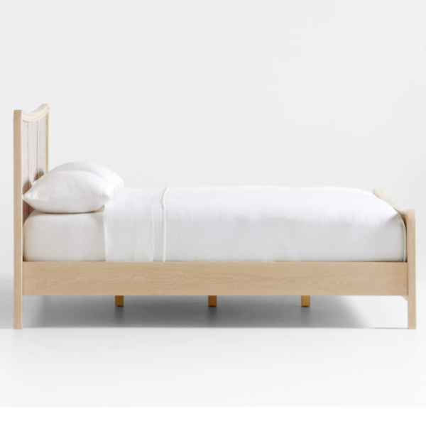 Lipetsk Solid Wood Rattan Bed - All Sizes