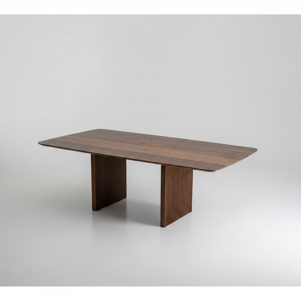 Lisburn Solid Wood Dining Table- Brown Finish