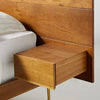 Live Edge Bed with Attached Nightstands - All Sizes