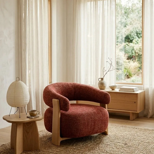 Liverpool Boucle Upholstered Arm Chair 