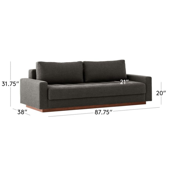 Lugano Modern Fabric Sofa Cum Bed