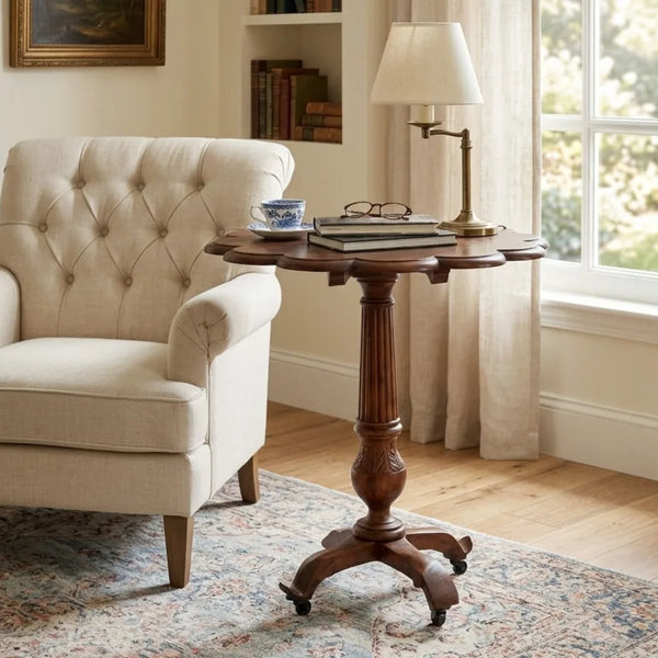 Luna Classy Premium Solid Sheesham Wood Side Table