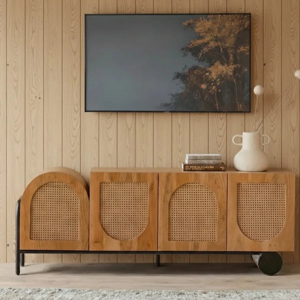 Luxembourg Rattan TV Unit