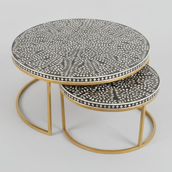 MOP Inlay Nesting Coffee Table