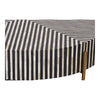Madera Acrylic Inlay Round Coffee Table