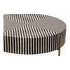 Madera Acrylic Inlay Round Coffee Table
