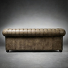 Maeve Chesterfield 3- Seater Leather Sofa