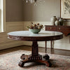 Magherafelt Sheesham Wood Table with Carved Floral Design