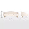 Malibu 3 Seater Fabric Sofa