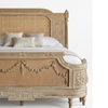 Malmesbury Solid Wood Rattan Bed -All Sizes