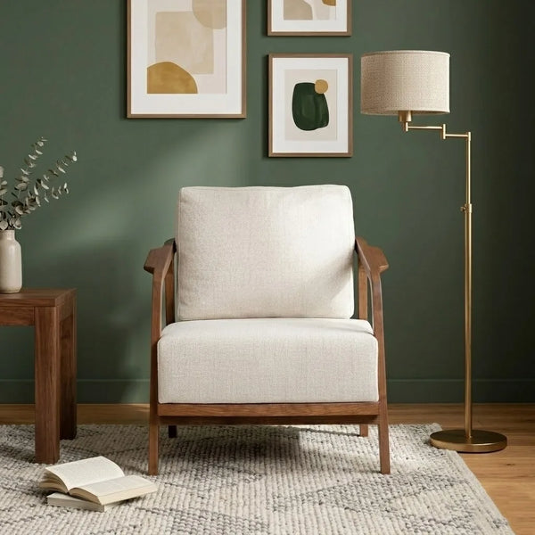 Managua Teak Wood Accent Chair