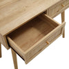 Manisa Solid Wood Rattan Dressing Table With Mirror